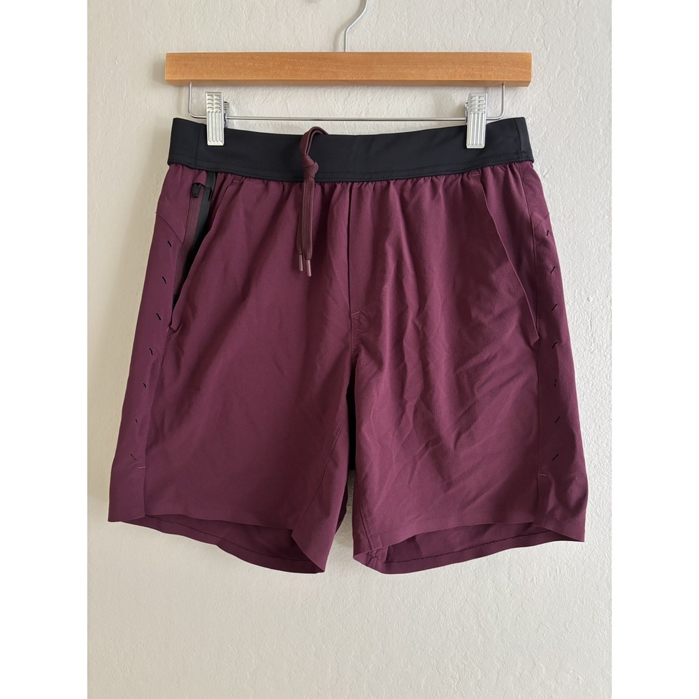 Ten‎ Thousand Interval Shorts Maroon Un-Lined Training Athletic Gym 7" Men's S